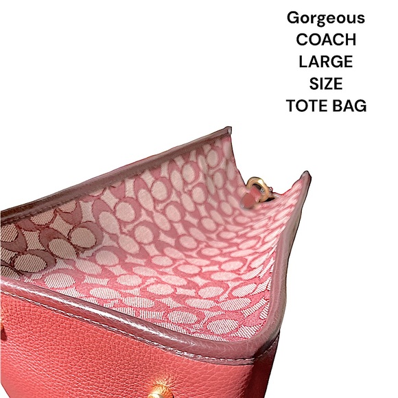 LARGE COACH DEMSEY TOTE EXCELLENT CONDITION & BEAUTIFUL COLOR-CROSSBODY TOTE - Picture 11 of 16